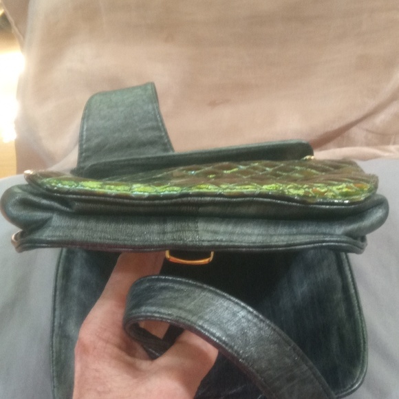 NWT leather (python?) bag - Picture 15 of 16